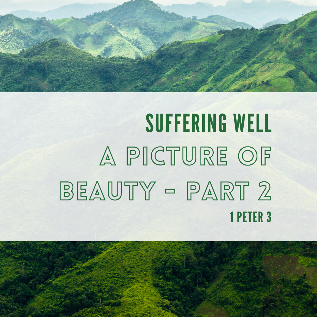 Green Hills Landscape With Text On Top: 